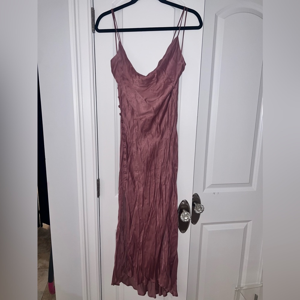 Pink long dress